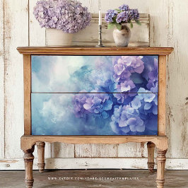 Hydrangea Tissue Paper Decoupage