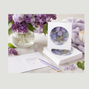 Hydrangea Tom Kort   Elegant Blommig Hälsning
