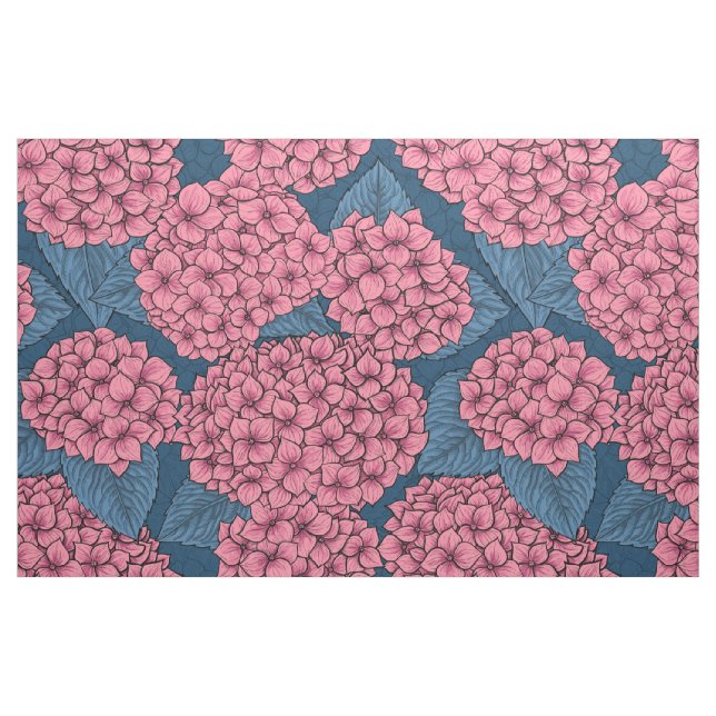 Hydrangea trädgård tyg (Fat Quarter)