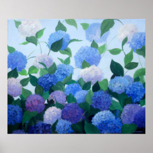 Hydrangea tryck