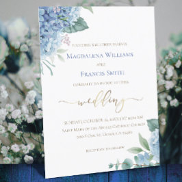 Hydrangea vattenfärg | bröllopsinbjudan inbjudningar