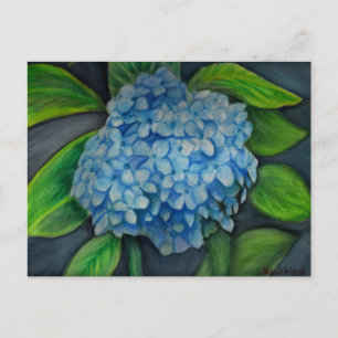 Hydrangea vattenfärgsmålning vykort