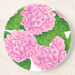 Hydrangea vattenolor mönster underlägg