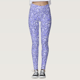 Hydrangea Watercolor, Blommönster Leggings
