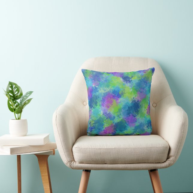 Hydrangeas Abstrakt Kudde (Stol)
