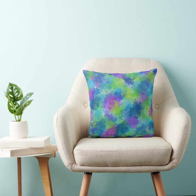 Hydrangeas Abstrakt Kudde (Stol)