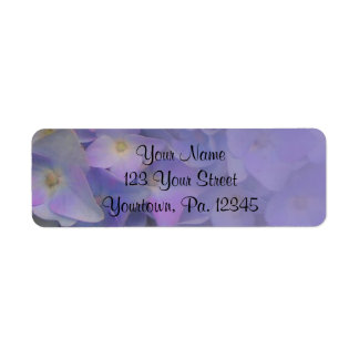 Hydrangeas-adressetikett Returadress Etikett