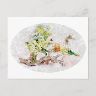 Hydrangeas Bella Watercolor Postcard Vykort