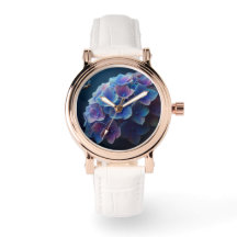 Hydrangeas Blommigt Lila och Blue