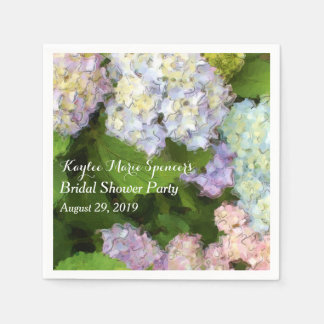 Hydrangeas Bröllop Möhippa Napkins Pappersservett