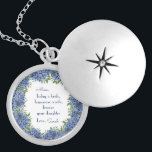 Hydrangeas Budens mamma Gifts Jewelry Berlockhalsband<br><div class="desc">Hydrangeas Budens mamma Gifts Jewelry är en vacker vattenfärg med blå vattenområden och grönska. Perfekt för Vår/sommar bröllop. Du kan anpassa genom att välja "Anpassa den här mallen" eller om du vill anpassa designen ytterligare väljer du "Redigera med Design verktyg". Kontakta mig om du behöver matchande artiklar.</div>