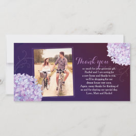 Hydrangeas Deep Lila Bröllop Photo Tack