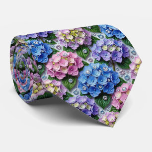 Hydrangeas & Diamonds Bröllop och evenemang hals Slips
