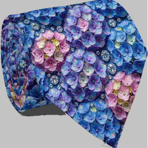 Hydrangeas & Diamonds Bröllop och evenemang hals Slips