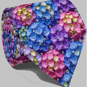 Hydrangeas & Diamonds Bröllop och evenemang hals Slips