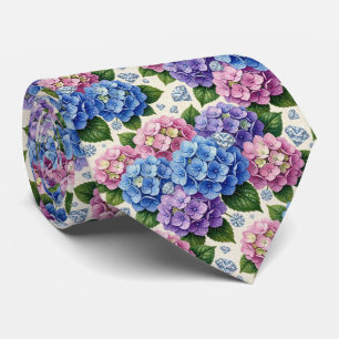 Hydrangeas & Diamonds Bröllop och evenemang hals Slips