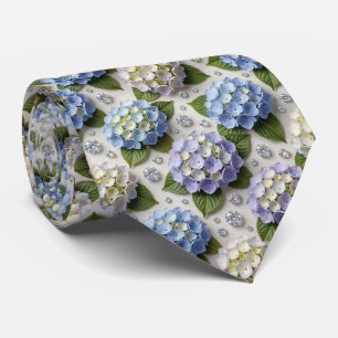 Hydrangeas & Diamonds Bröllop och evenemang hals Slips