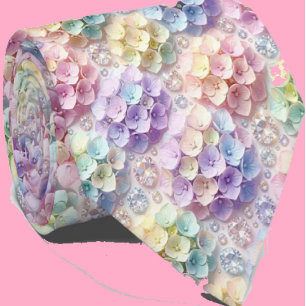 Hydrangeas & Diamonds   Pastell Regnbåge Slipsknyt Slips