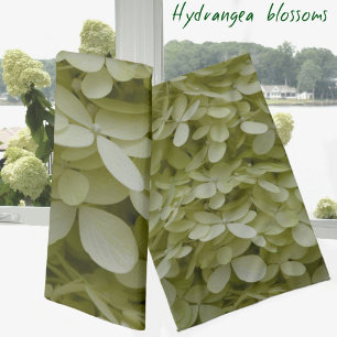 Hydrangeas Elegant Celadon Grönt Flowers Kökshandduk