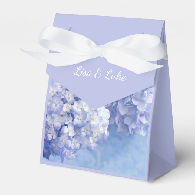 Hydrangeas Gift Box-with Custom Names Presentaskar (Framsidan Sidan)