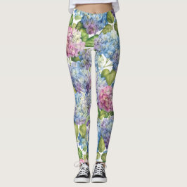 Hydrangeas i Bloom Leggings