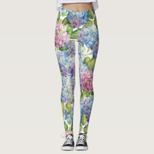 Hydrangeas i Bloom Leggings