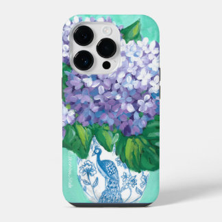 Hydrangeas i Peacock Vas
