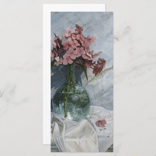 Hydrangeas in Sea Glass  (Fram/baksida)