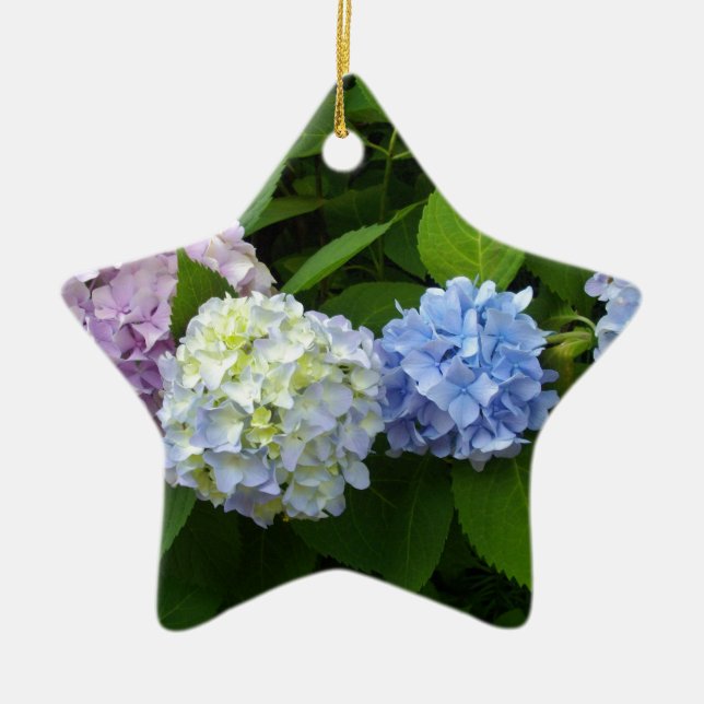 Hydrangeas Julgransprydnad Keramik (Framsidan)