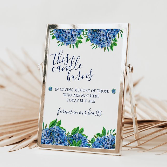 Hydrangeas Ljusstaken Brinner I Kärlekens Minne Sk Poster (Skapare uppladdad)