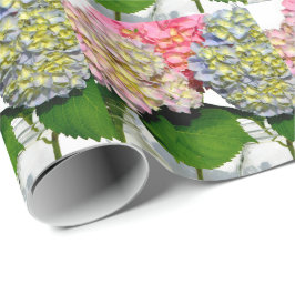 Hydrangeas Mason burk rosa blommigt blue blommigt Presentpapper