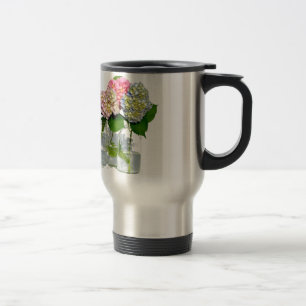 Hydrangeas och Mason burk Resemugg