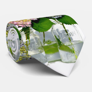Hydrangeas och Mason burk Slips