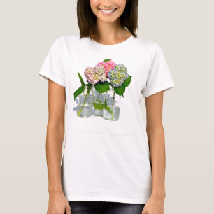 Hydrangeas och Mason burk Tee