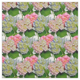 Hydrangeas och Mason burk Tyg