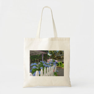 Hydrangeas och Picket Fence - Martha's Vineyard Tygkasse