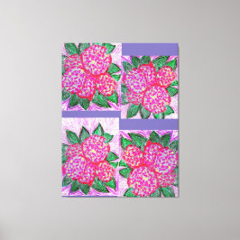 HYDRANGEAS Premium Wrapped Canvas (glans)