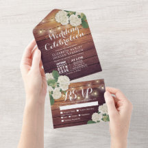 Hydrangeas String Ljus Rustic Wood Bröllop OSA