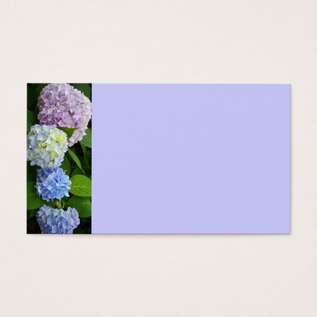Hydrangeas Visitkort (Framsidan)
