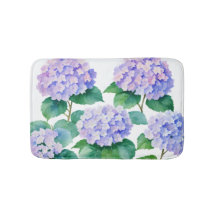 Hydrangeas Watercolor Blommigt Art