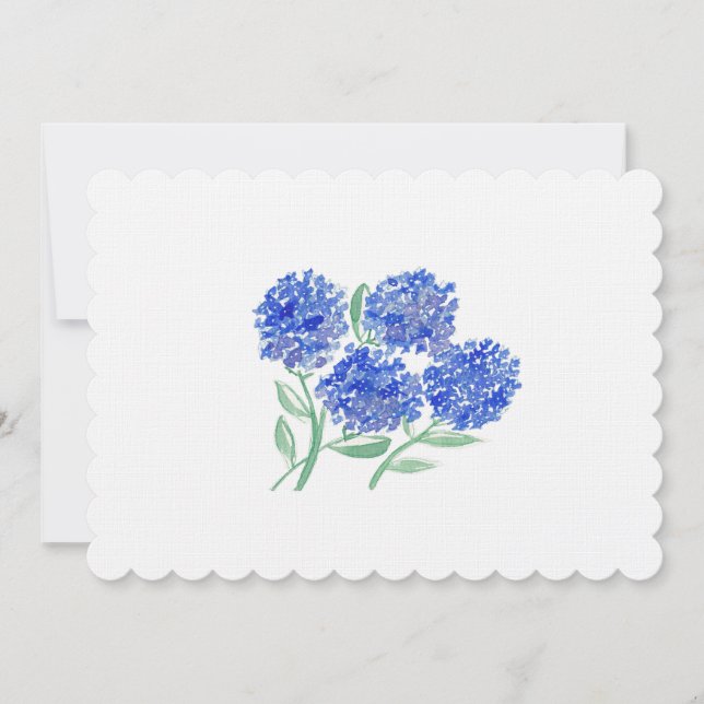 Hydrangeor från Cape Cod Tack Kort (Framsida)