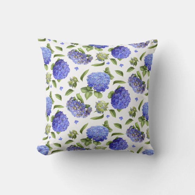 Hydrangeor Överallt Kudde (Framsida)