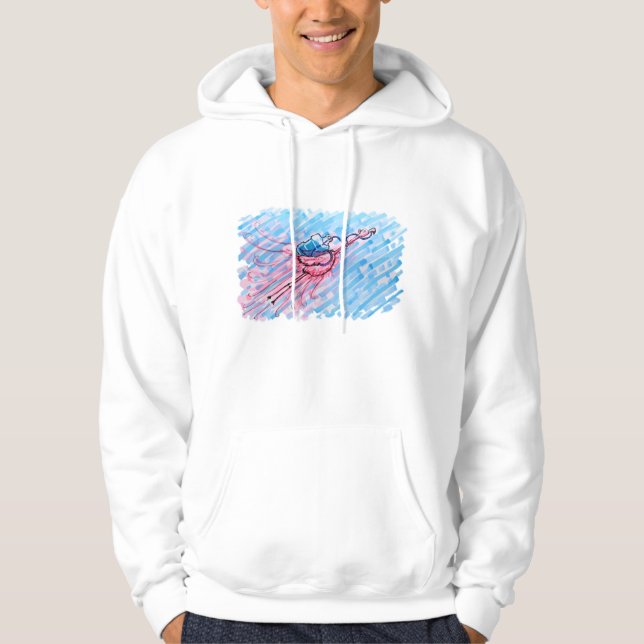 Hydrated Flamingo Hoodie (Framsida)