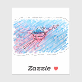 Hydrated Flamingo Klistermärken