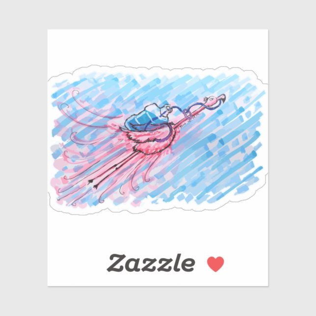 Hydrated Flamingo Klistermärken (Ark)