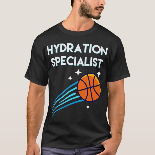 Hydratialist Waterboy Basketball Manager T Shirt (Framsida)
