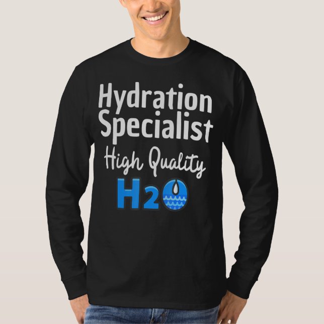 Hydrationschef H2o Waterboysteam Manager T Shirt (Framsida)