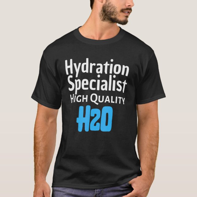 Hydrationsspecialist H2O - Waterboy Sports Team Mo T Shirt (Framsida)