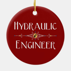 Hydraulisk dekorativ linje Ingenjör Julgransprydnad Keramik