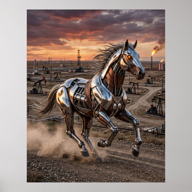Hydraulisk Hästgång Poster (Framsidan)